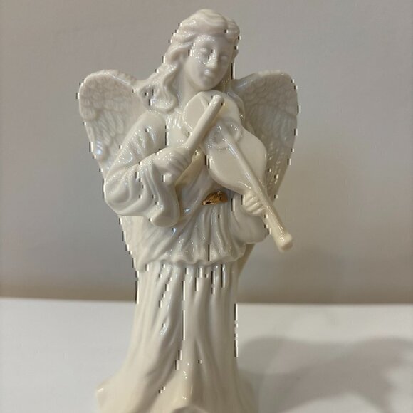 Lenox Angel Playing the Violin, Ivory Porcelain, 6" Tall, EUC, No Box - Picture 2 of 7